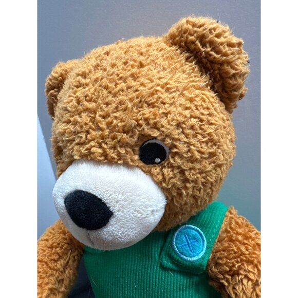 Kohls Cares Plush Corduroy Teddy Bear With Green Overalls 2016 By Totty Producti - Picture 2 of 6